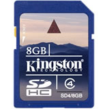 Load image into Gallery viewer, Kingston SDHC Card 8GB Class 4 Memory Card