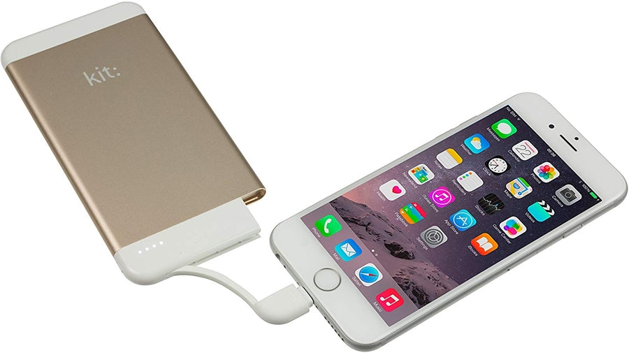 Kit Executive 4,100 mAh Power Bank For Lightning Devices  - Gold