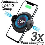 Load image into Gallery viewer, Koakuma W5 Infrared Auto Induction 15W Fast Wireless Car Charger