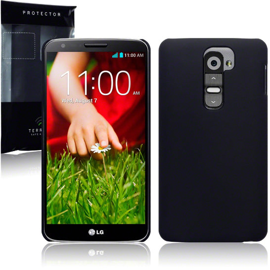 LG G2 Hybrid Rubberised Case Black