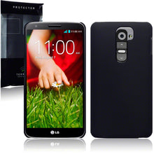 Load image into Gallery viewer, LG G2 Hybrid Rubberised Case Black