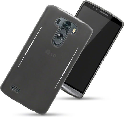 LG G3 Gel Skin Case - Smoke Black