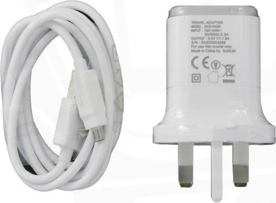 LG MCS-04UR USB 3 Pin USB Charger with Data Cable
