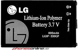LG  LGIP-330G Genuine Battery for LG Cookie KS360