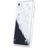 iPhone 8 Liquid Letters Glitter Cover - Black