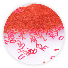 Load image into Gallery viewer, iPhone 7 Liquid Letters Glitter Cover - Red