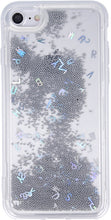 Load image into Gallery viewer, iPhone 8 Liquid Letters Glitter Cover - Silver