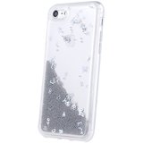 iPhone 7 Liquid Letters Glitter Cover - Silver