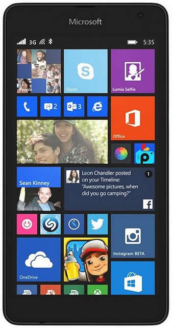 Microsoft Lumia 535 SIM Free - Black