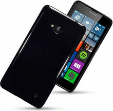 Load image into Gallery viewer, Microsoft Lumia 640 Gel Case - Black