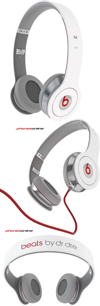Monster Beats by Dre Solo White Bluetooth Headset