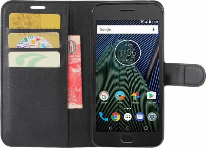 Motorola Moto G5S Wallet Case - Black