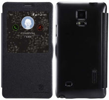Load image into Gallery viewer, Nillkin Fresh Samsung Galaxy Note 4 N910 S-View Folio Case - Black