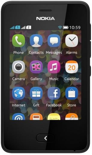 Nokia Asha 501 Black Dual SIM Phone