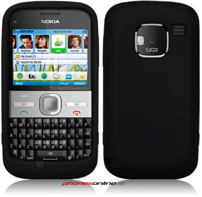 Nokia E5 Silicon Protective Skin Black