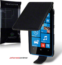 Load image into Gallery viewer, Nokia Lumia 620 Flip Case Black