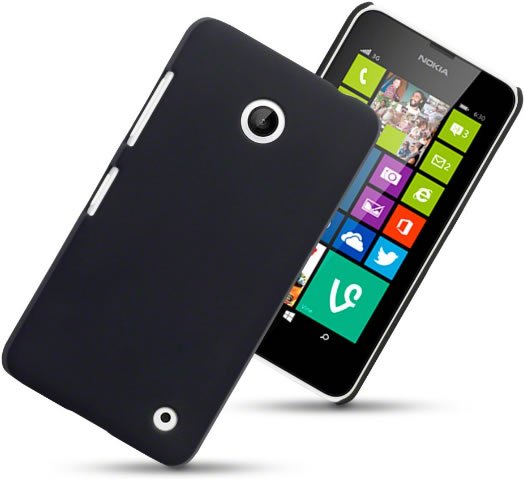 Nokia Lumia 630 / 635 Hard Shell Back Cover - Black