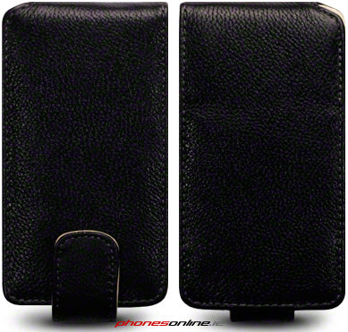 Nokia Lumia 800 Leather Flip Case Black