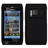 Load image into Gallery viewer, Nokia N8 Silicon Protective Skin Mesh Black