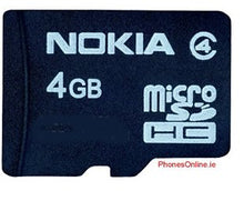 Load image into Gallery viewer, Nokia MU-41 4GB MicroSD (microSDHC) Memory Card