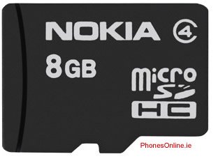 Nokia MU-43 8GB MicroSD (microSDHC) Memory Card