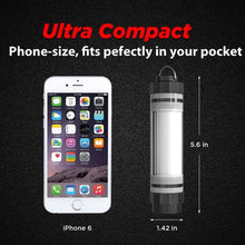 Load image into Gallery viewer, OUTXE IP68 Waterproof Lantern with 2600mah Power Bank