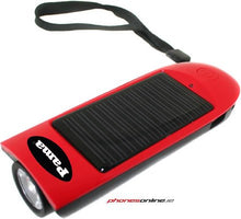 Load image into Gallery viewer, Pama Solar Torch with Dynamo Phone Charger