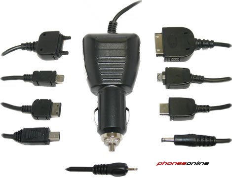 Pama Universal Car Charger with 9 Tips