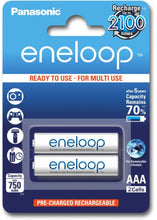 Load image into Gallery viewer, Panasonic Eneloop R03/AAA 750mAh Rechargeable Battery 2 pcs