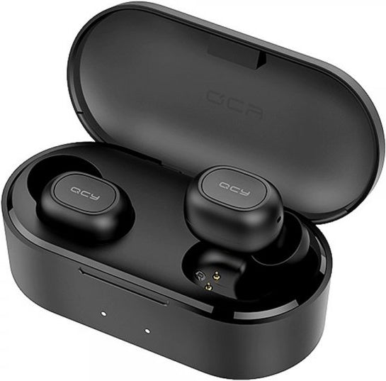 Bluetooth True Wireless Earphones with Charging Case - Black