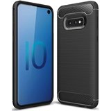 Load image into Gallery viewer, Samsung Galaxy S10 Plus Carbon Fibre Gel Cover - Black