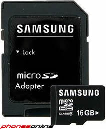 Samsung 16GB MicroSD (microSDHC) Flash Memory Card –
