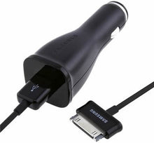 Load image into Gallery viewer, Samsung ECA-P10CBE Car Charger &amp; Data Cable for Galaxy Tab