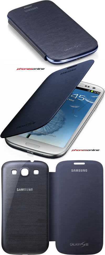 Samsung Galaxy S3 i9300 EFC-1G6FBE Flip Case Blue