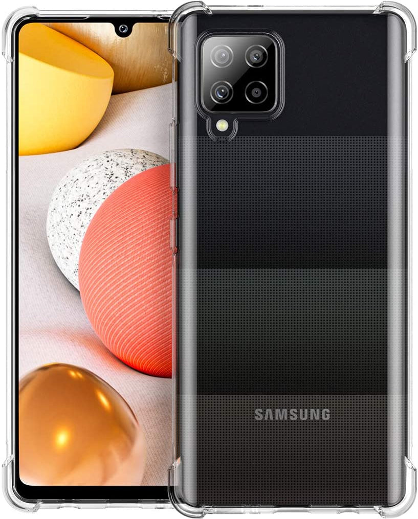 Samsung Galaxy A42 5G Gel Bumper Rugged Cover - Transparent Clear