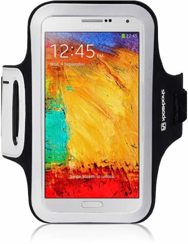 Samsung Galaxy Note 3 Reflective Sports Armband Case - Black
