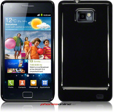 Samsung Galaxy S2 i9100 Solid Gel Case Black