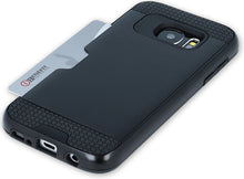 Load image into Gallery viewer, Samsung Galaxy S10 Plus Rugged Case with Card Holder - Black