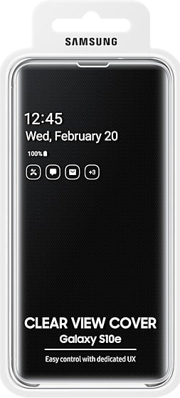 Samsung Galaxy S10e Clear View Case EF-ZG970CBEGWW - Black