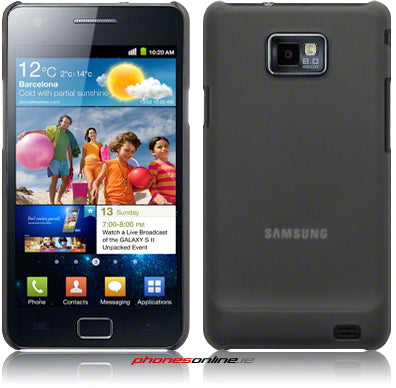 Samsung Galaxy S2 i9100 Frosted Gel Case Black
