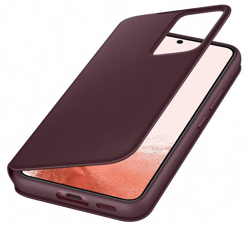Samsung Galaxy S22 Clear View Cover EF-ZS901CEE - Burgundy
