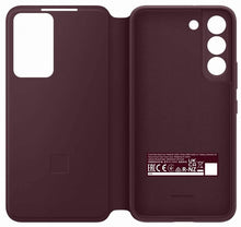 Load image into Gallery viewer, Samsung Galaxy S22 Clear View Cover EF-ZS901CEE - Burgundy