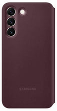 Load image into Gallery viewer, Samsung Galaxy S22 Clear View Cover EF-ZS901CEE - Burgundy