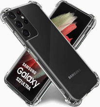 Load image into Gallery viewer, Samsung Galaxy S22 Ultra Gel Bumper Shock Proof Cover - Transparent