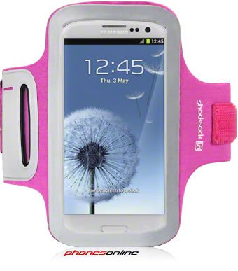 Samsung Galaxy S3 Armband Case Pink