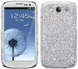 Samsung Galaxy S3 Diamante Case Silver