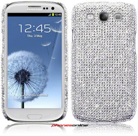 Samsung Galaxy S3 Diamante Case Silver