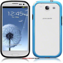 Load image into Gallery viewer, Samsung Galaxy S3 Bumper Case Blue/Black