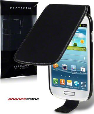Samsung Galaxy S3 Mini Flip Case Black