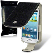 Load image into Gallery viewer, Samsung Galaxy S4 i9500 Leather Flip Case Black